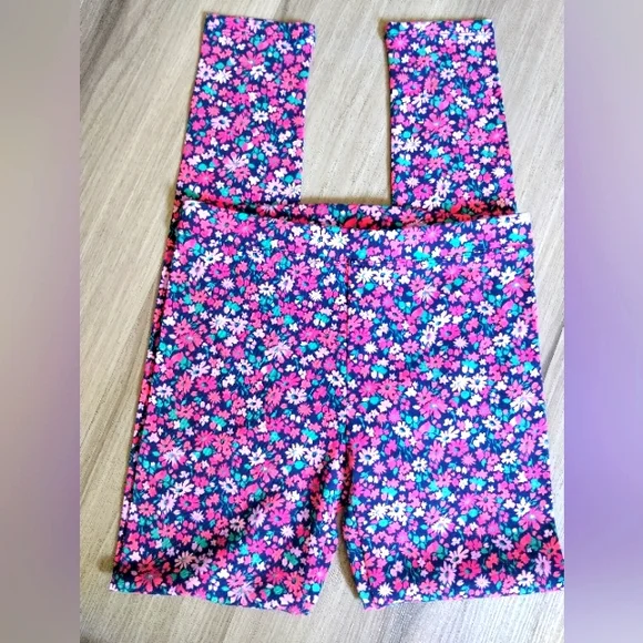 Crewcuts Green and Pink Floral Pajama Set - Picture 3 of 4